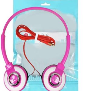 Auricular Cable 3,5mm Con Micrófono Time Super Bass (En Bolsa) Color Fucsia