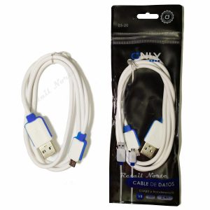 Cable Only Micro Usb 2.4 Redondo Cable Blanco