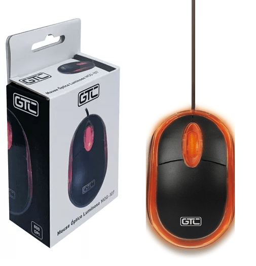 Mouse Gtc Led 800Dpi Pc Notebook Modelo Nuevo Caja Dura