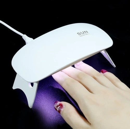 Cabina Para Uñas Sun Liso 6W Led Uv/Led Color Blanco