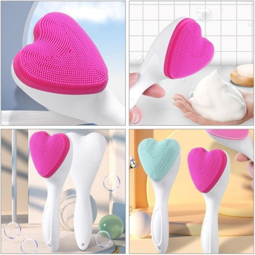 Cepillo Masajeador Limpiador Facial De Silicona Manual En Caja