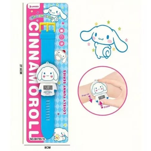Reloj Con Personaje Desplegable De 6Cm (En Blíster) Cinnamorol