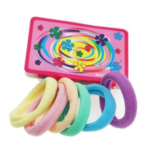 X6 Colitas Elastica 3,5CM Accesorios Para El Pelo Colores Pastel