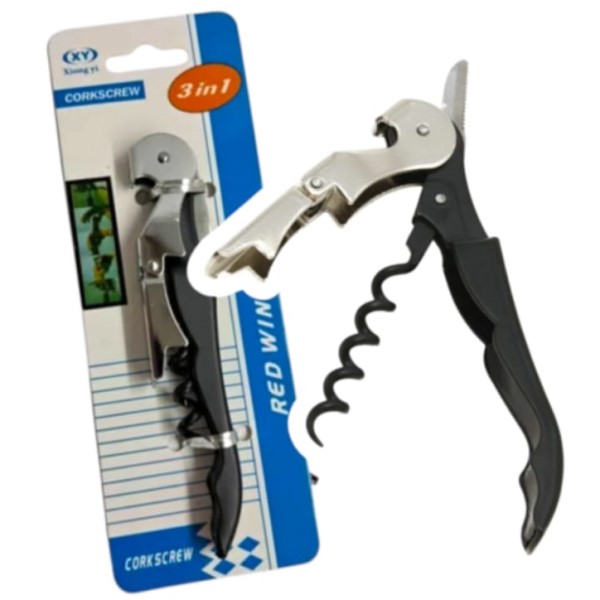 Sacacorchos Destapador Wine 3 en 1