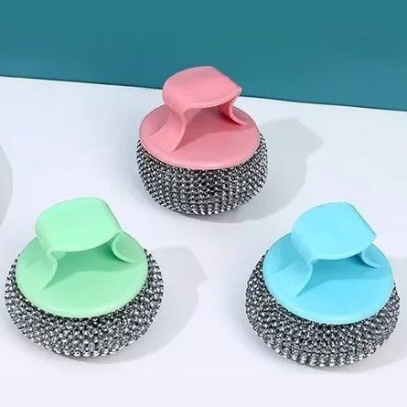 Esponja De Acero Virulana Con Mango Ergonómico Cambiable