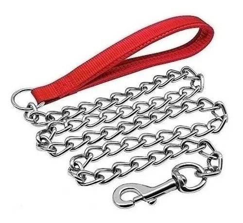 Correa Collar Mascotas Cadena 1,20m Eslabon 2,5mm