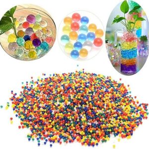 Bolitas De Biogel Hidrogel Crece Con El Agua 3mm 90 Unidades Color Transparente