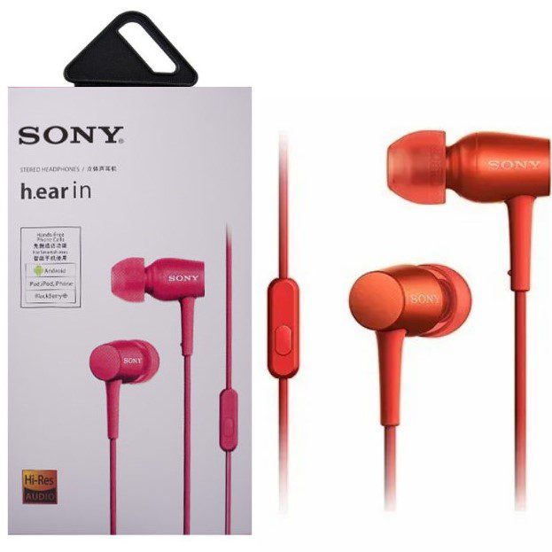 Auriculares Sony Ex In Ear Manos Libres Color Rojo