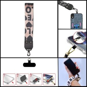 Colgante Universal De Mano Reforzada Para Celular/Llaves M5/D23 De 22 Cm X 4CM (Con Acople) Love 1