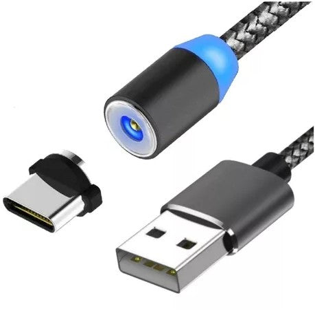 Cable Con Punta Separada Magnético Con Led De Usb a Tipo C 1,5A