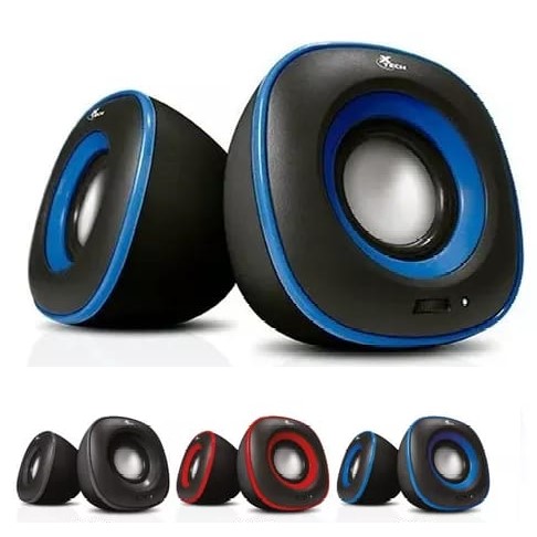 Parlante Curvo Pc Plug Y Usb Volumen 8X8X8Cm Color Negro