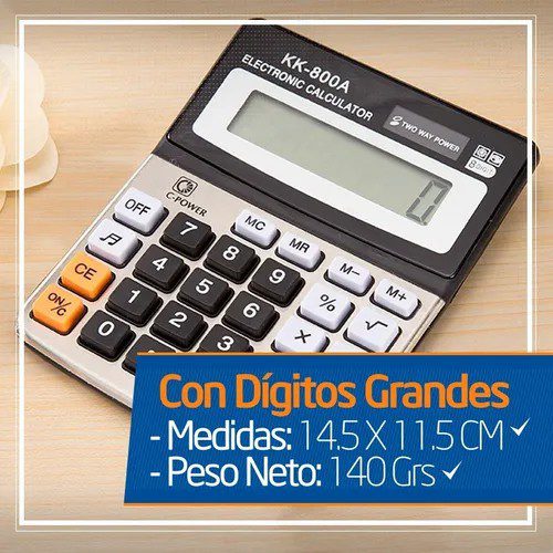 Calculadora Kenko Kk800a 10 Funciones 8 Digitos