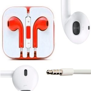 Auricular Caja Acrilico Rojo Crema 3b C/Mic