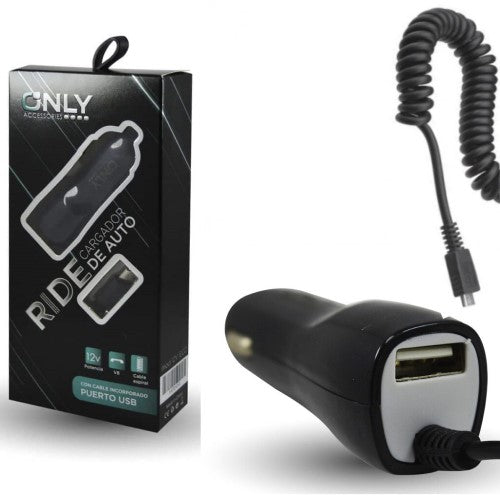 Promo Cargador Auto Only  3.1 Salida Usb Y Cable Micro Usb V8