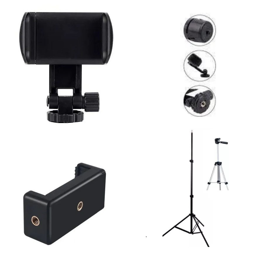 X2 Soportes Para Parte superior De Tripodes Rosca Universal (En Caja)