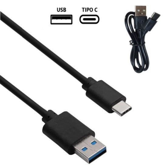 Cable Reforzado Usb A Tipo C  50Cm Auriculares, Linternas, Otros