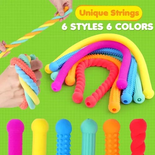 Víbora Elástica Sensorial Tpr Estirable mas de 200Cm 26Cm Antiestrés (Suelto)