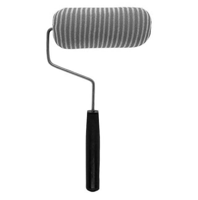 Rodillito De Goma Espuma Revestido Con Tela 8,5 Cm