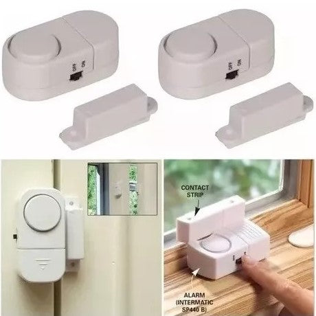 Alarma Sensor Inalámbrica Puertas Y Ventanas Magnética A Pila