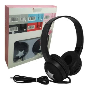 Auriculares Bass Xtech Manos Libres Vincha Cable Plug 3,5mm C/Mic Color Negro