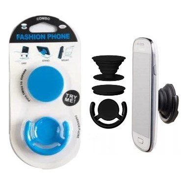 Pop Socket Rebatible  + Soporte. Controles celulares, etc  Color Azul