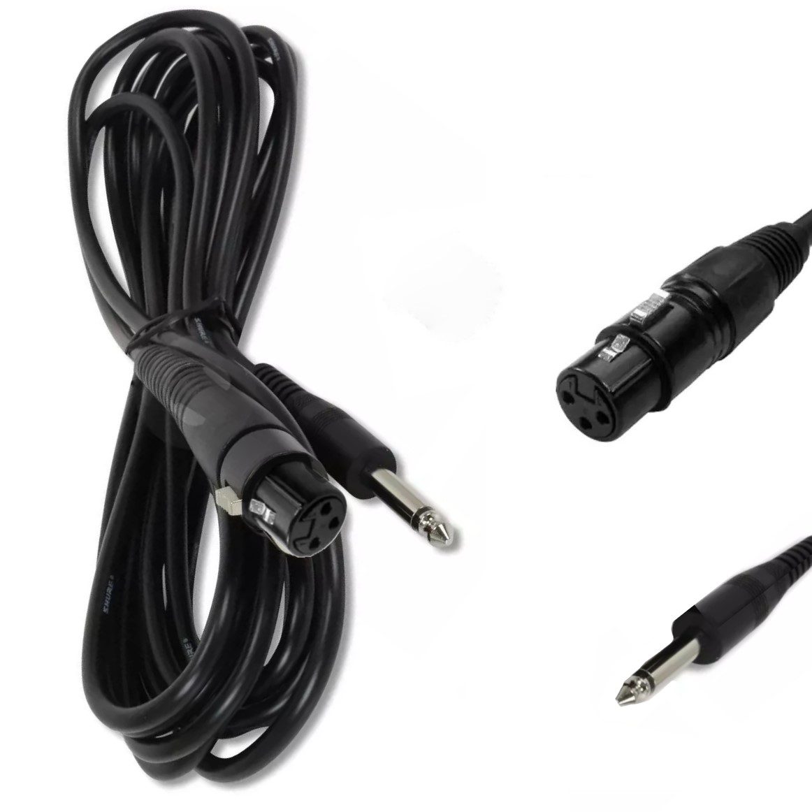 Cable Canon Micrófono Plug 6.3 5 Metros XLR (EN BOLSA)