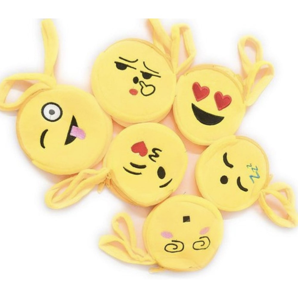 Cartera Bolso Emoji Con Correa y Cierre 15Cm