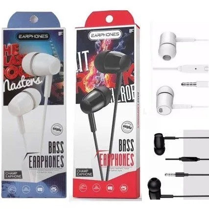 Auriculares Champ Con M. Libres Micrófono Tipo Suono Color Blanco