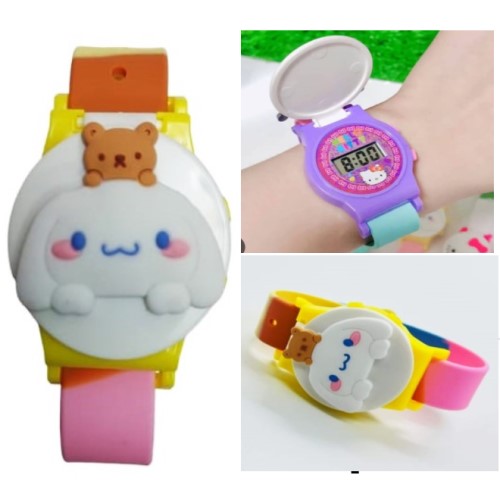Reloj Personaje Con Tapa  Modelo: Cinnamoroll