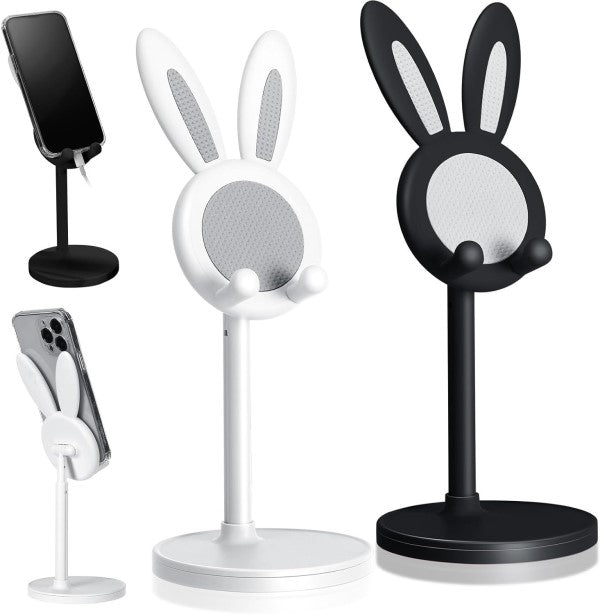 Soporte de Mesa Conejo 23x10Cm Conejo Color Negro