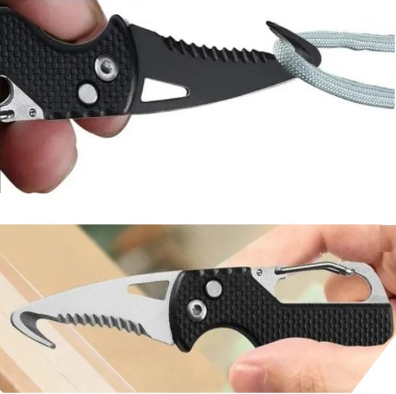 Navaja automatica Cerrucho Punda de corte Con gancho mosqueton