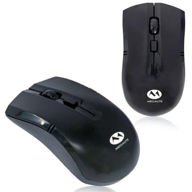 Mouse Inalámbrico Megalite 1000/1600 Scroll Ergonomico