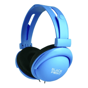 Auriculares Black Point Vincha Cable 3,5mm C/Mic Color Celeste