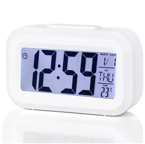 Reloj Digital Despertador Temperatura Con Luz