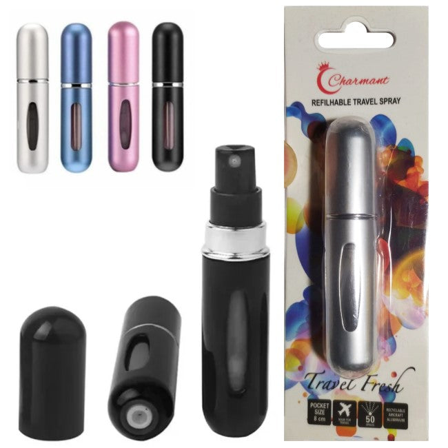 Mini Perfumero Portátil Recargable Atomizador Con Entrada válvula (En Blister)