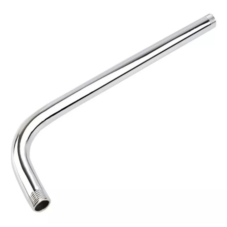 Barral Largo Para Ducha 50cm Caño De Baño Brazo Acero Inox Cromado