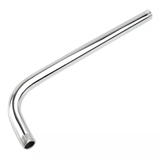 Barral Largo Para Ducha 50cm Caño De Baño Brazo Acero Inox Cromado
