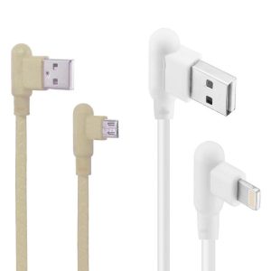 Cable Dekkin 2.1A Usb Lightning IPhone 90 Grados Color Marron (Suelto)