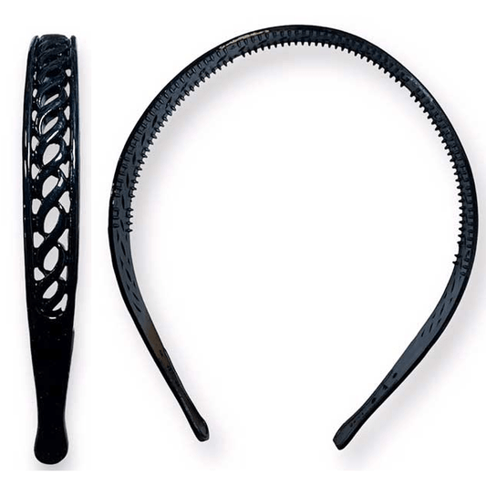Vincha De Pelo Calada Color Negro