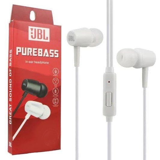 Auriculares Jbl In-Ear C/ Microfono Color Blanco