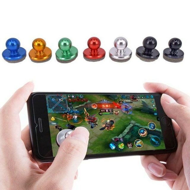 Mini Joystick Pantalla Celular Tablet Con Sopapa Color Azul