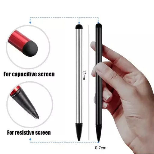 Lápiz Óptico Doble Punta Fina Y Punta Redonda Diseño Smartphone Tablet Celu Otros