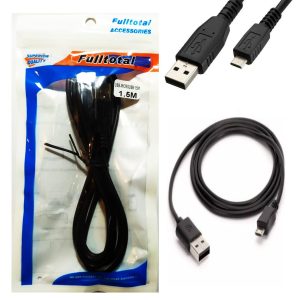 Cable Full Total Micro Usb 1,5 Metros Carga Y Datos 2.5A Celulares Ps4, Etc.