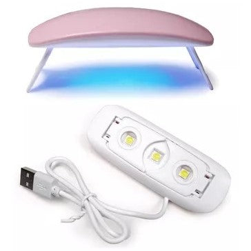 Cabina Largo 10Cm Mini Para Uñas 6W Uv Led