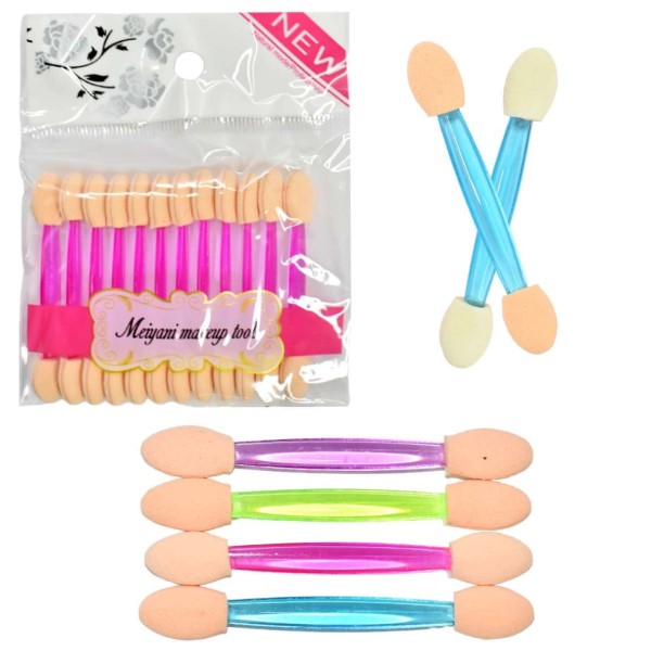 x10 Unidades De Pinceles Aplicadores Maquillaje Sombras, Uñas