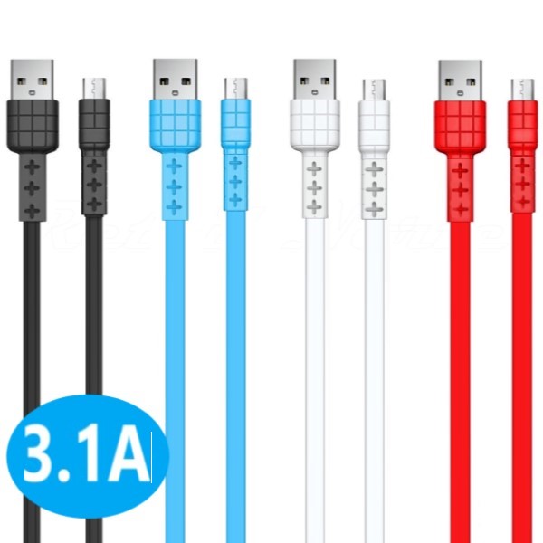 Promo Cable 3.1 Redondo Usb A Micro Usb V8 Parson / DX Mix Colores