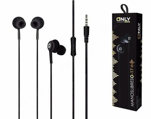 Auriculares Only Ergonomicos In Ear Premium Color Negro