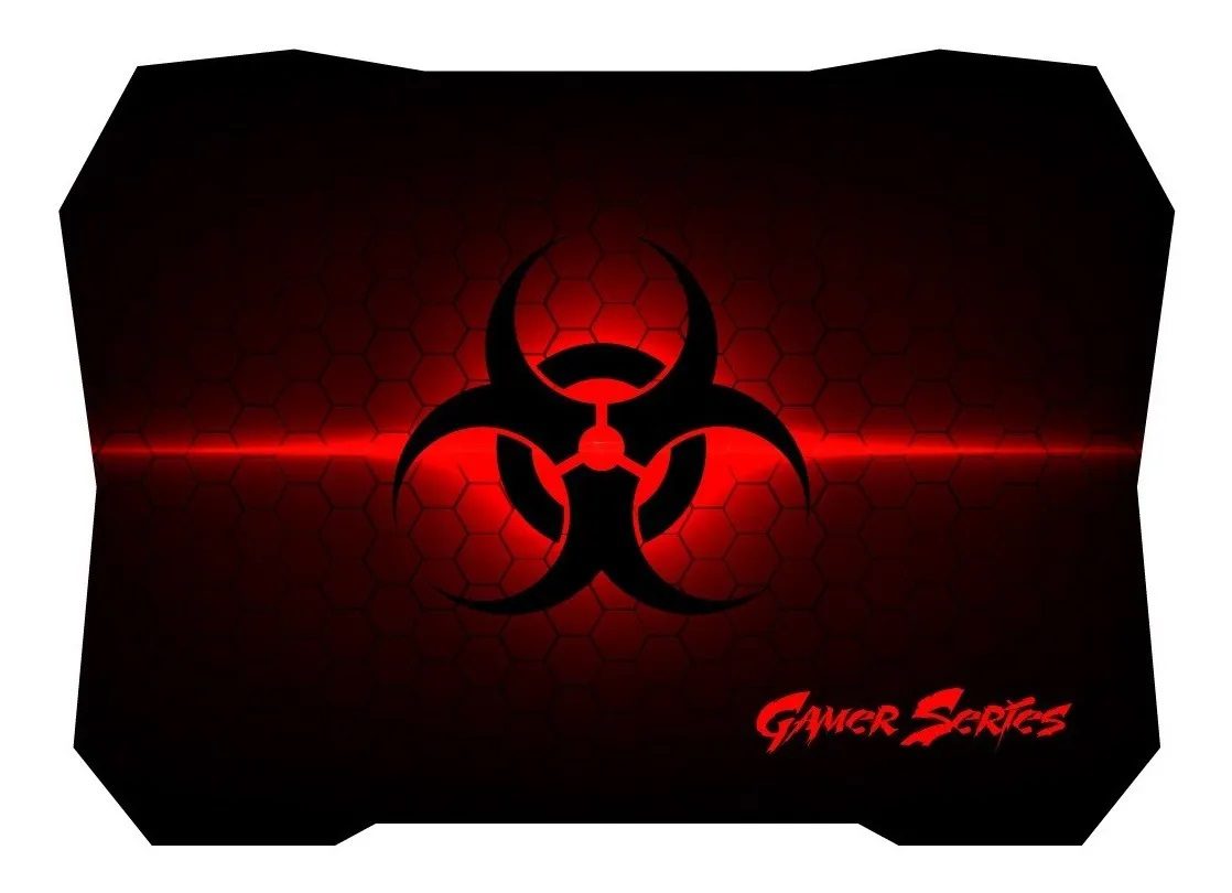 Mouse Pad Gamer 35x25cm Diseño Rojo