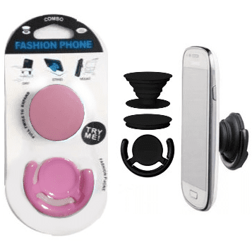 Pop Socket Rebatible  + Soporte. Controles celulares, etc Color Rosa