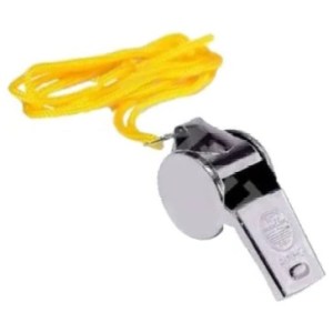 Silbato Con Soga Arbitro Metálico Futbol Deporte Murga Comparsa Emergencia  4,5cm